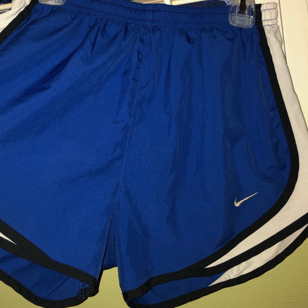 Blue and white Nike shorts- great condition